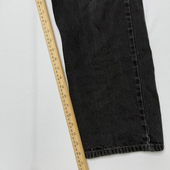 Vintage Style Levi’s 505 Black Jeans 36x29 Regular Fit Straight Y2K Lesotho - Picture 6 of 6